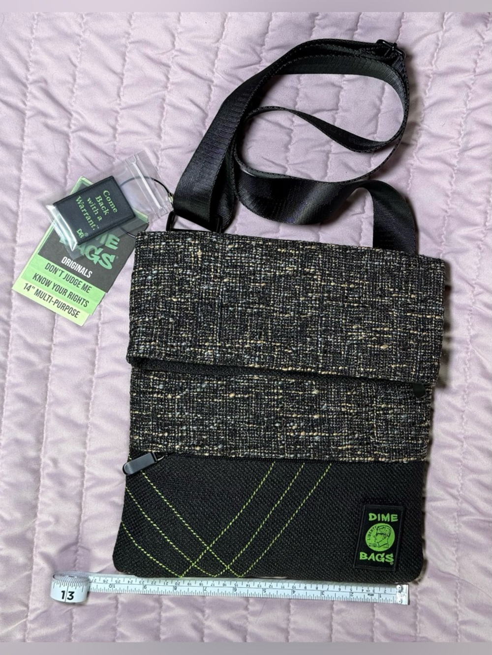 *SALE* Dimebags - 14” Multipurpose Crossbody Bag - Charcoal